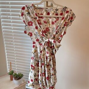 Fav Lux floral wrap dress